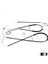 Mini Cooper MK1 R50 R52 R53 2001-2008 HB Convertible 51337039452 İçin Sağ Kapı Cam Kriko Seti 1