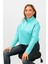 Kadın 2 Iplik Yarım Balıkçı Düşük Kol Sweatshirt Turkuaz 3