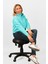 Kadın 2 Iplik Yarım Balıkçı Düşük Kol Sweatshirt Turkuaz 4