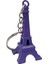 Paris Eyfel Kulesi 3D Metal Anahtarlık Mor 2