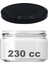 230 cc Kavanoz Metal Siyah Konserve Kapaklı 230 ml Şeffaf Cam Kavanoz 1 Adet 1