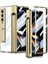 Samsung Galaxy Z Fold 4 Kılıf Kıpta Standlı Kalem Bölmeli Kalem Çıkmaz Gold 1