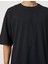 Basic Oversize Tişört Bisiklet Yaka Kısa Kollu 5
