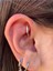 Cerrahi Çelik Tam Tur Taşlı Tragus Helix Rook Conch Uyumlu Piercing 2