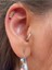 Cerrahi Çelik Tam Tur Taşlı Tragus Helix Rook Conch Uyumlu Piercing 1