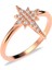 Kutup Yıldızı Rose Gümüş Yüzük 1