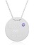 Isimli Plaka Nazar Beyaz Gümüş Kolye 1