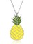 Mineli Ananas Beyaz Gümüş Kolye 1
