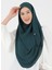 Mikro Krep Türban Şal - Zümrüt - Ecardin 1