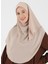 Mikro Krep Türban Şal - Açık Vizon - Ecardin 1