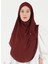 Mikro Krep Türban Şal - Bordo - Ecardin 2