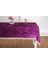 Pera Lüx Dantelli Kadife Kumaş Mor Masa Örtüsü 160X220 cm - 1420 2