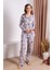 Uzun Kol Mevsimlik Kadın Pijama Takım L 1