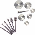 Merttools 12'li HSS Matkap Ucu Seti Ahşap Oyma Dremel ve Döner Dairesel Mini Testere ile Çok Amaçlı Kullanım