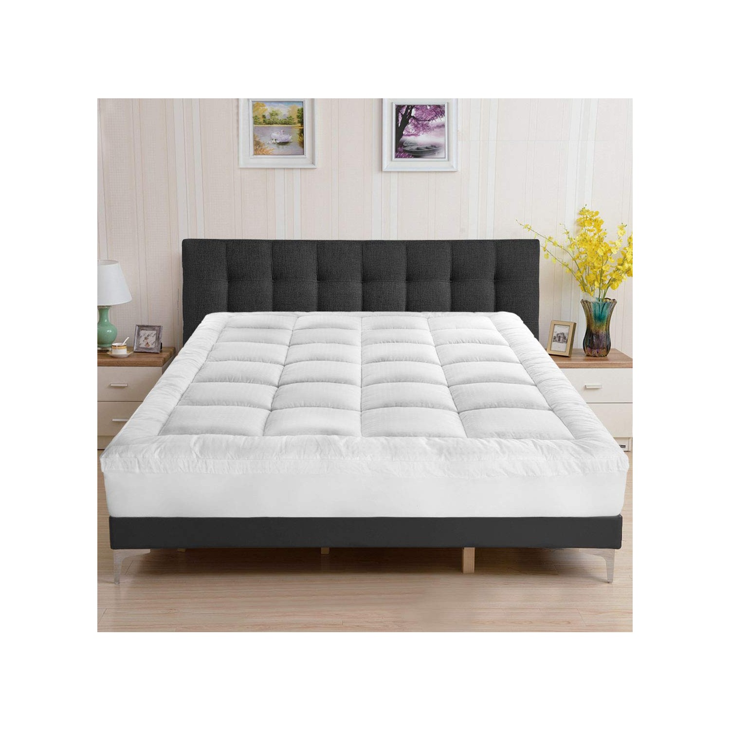 Kunzita Home Tek Kişilik Çift Sıra Fıtted Yatak Pedi Lüx