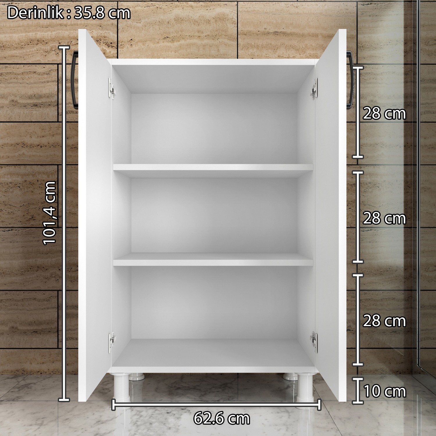 Rani F3 Çok Amaçlı Dolap 2 Kapaklı 3 Raflı Banyo Balkon Fiyatı Rani F3 Çok Amaçlı Dolap 2 Kapaklı 3 Raflı Banyo Balkon Fiyatı