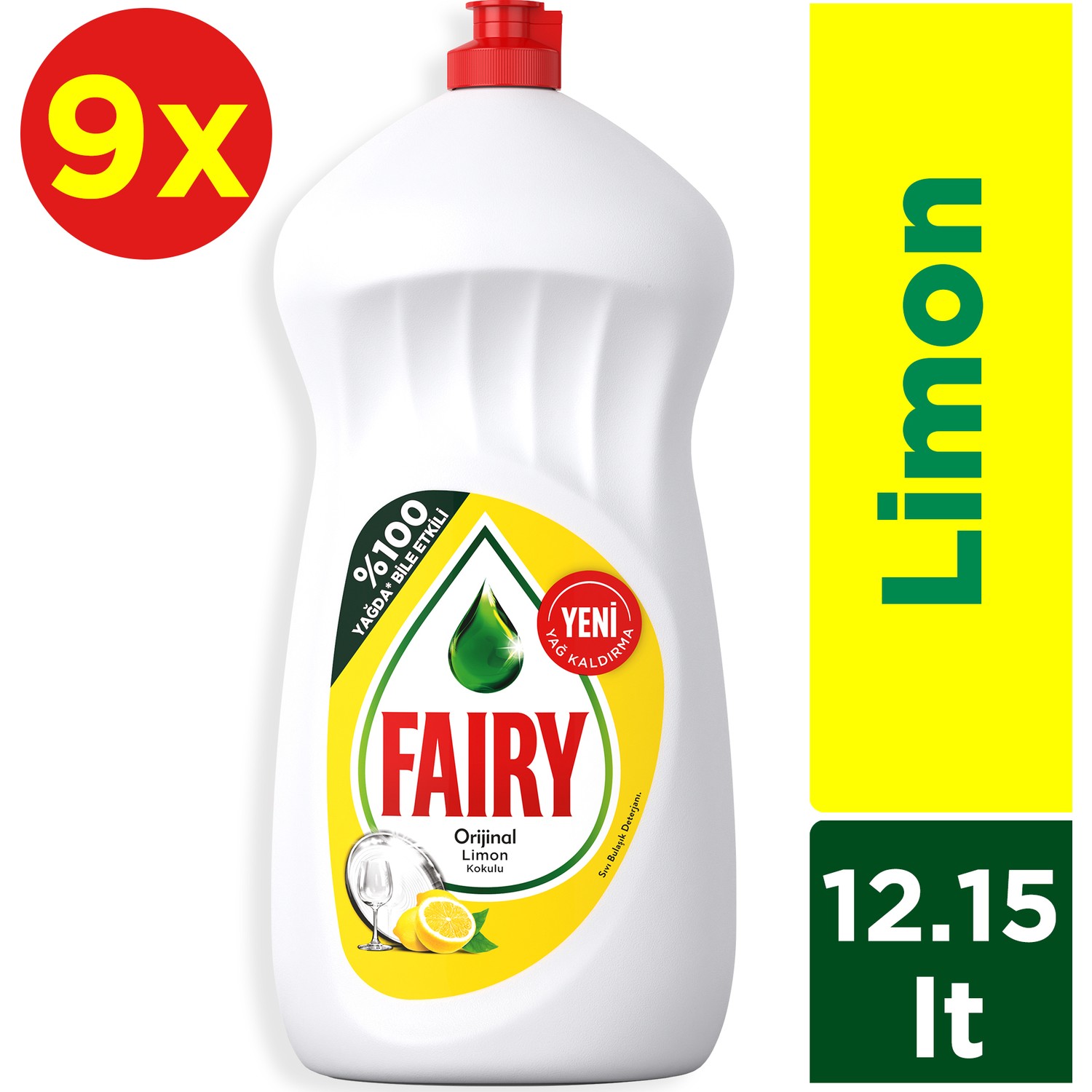 Fairy Sıvı Bulaşık Deterjanı Limon 1350 ml 9�lu Fiyatı