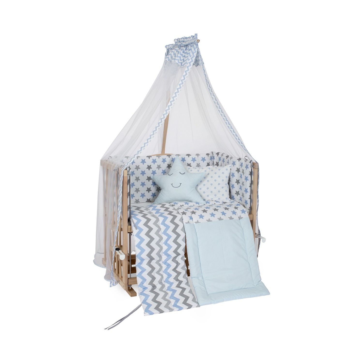 Heyner Ahşap 50 x 90 cm Organik Anne Yanı Bebek Beşiği ve