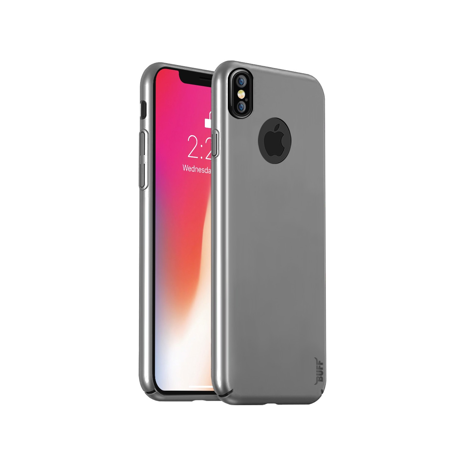 Buff iPhone X Slim Fit Kılıf Silver Fiyatı - Taksit Seçenekleri