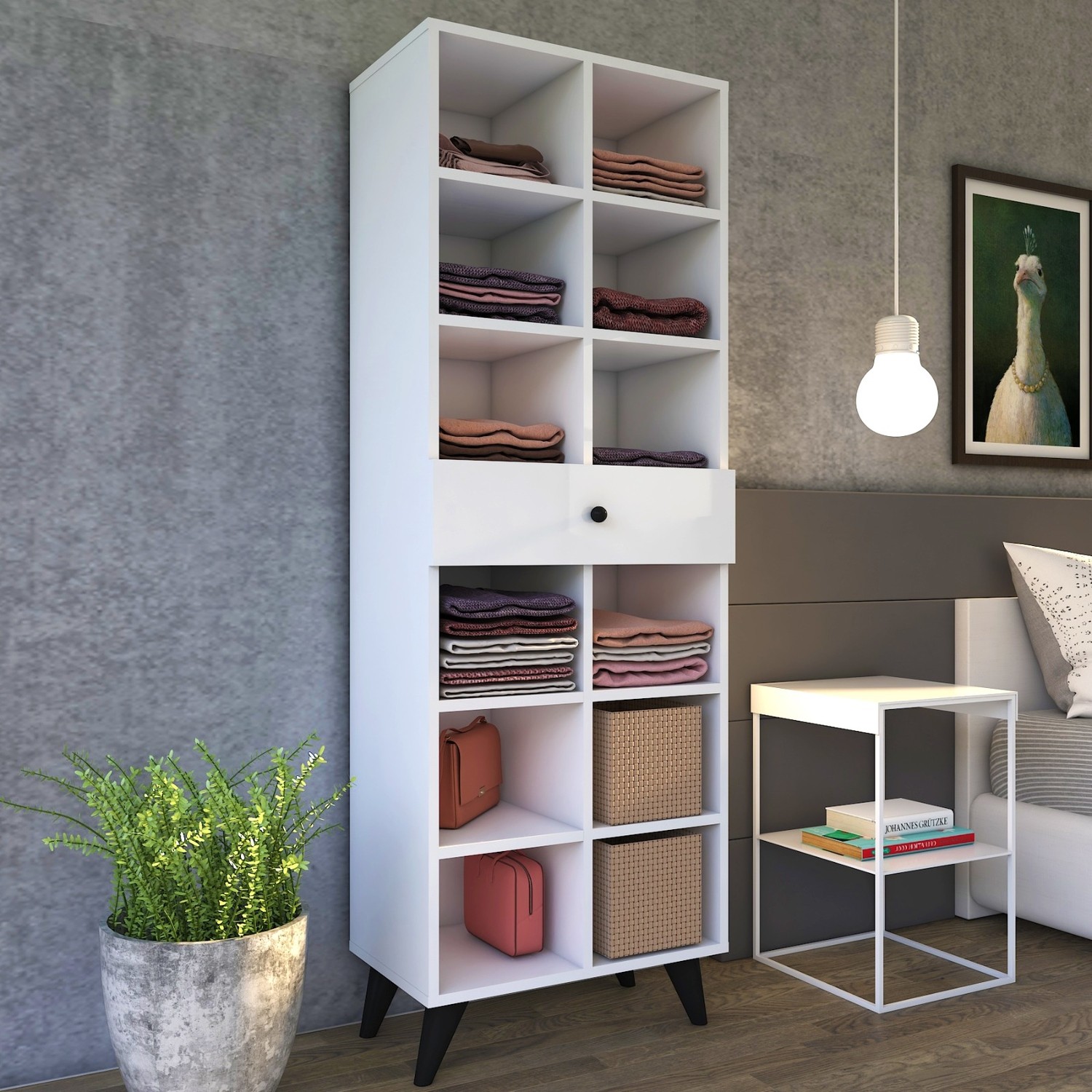 Tocco 1015 Deniz 3 Kapaklı Tek Çekmeceli Çok Amaçlı Dolap Tocco 1015 Deniz 3 Kapaklı Tek Çekmeceli Çok Amaçlı Dolap