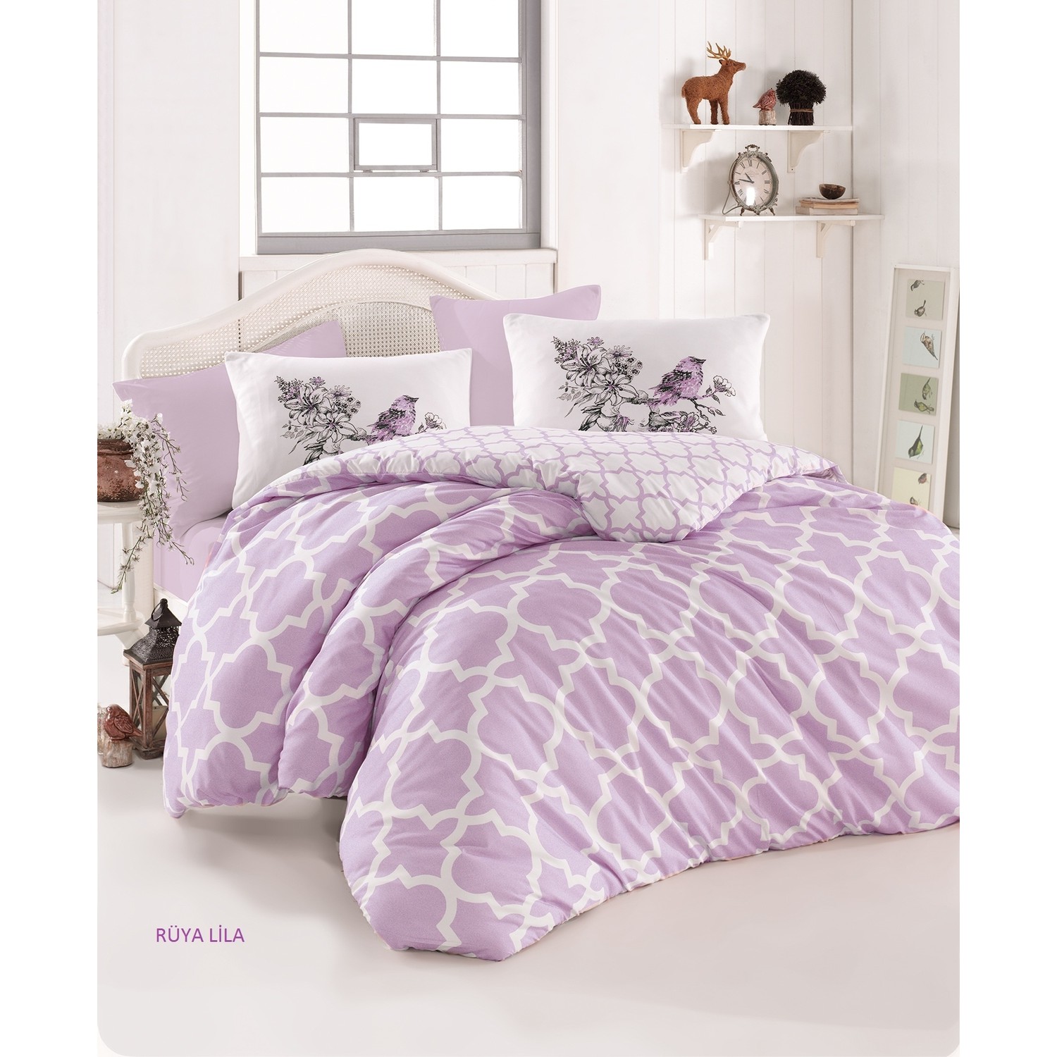Kristal Terrycotton Tek Kişilik Nevresim Takımı Rüya Lila Fiyatı