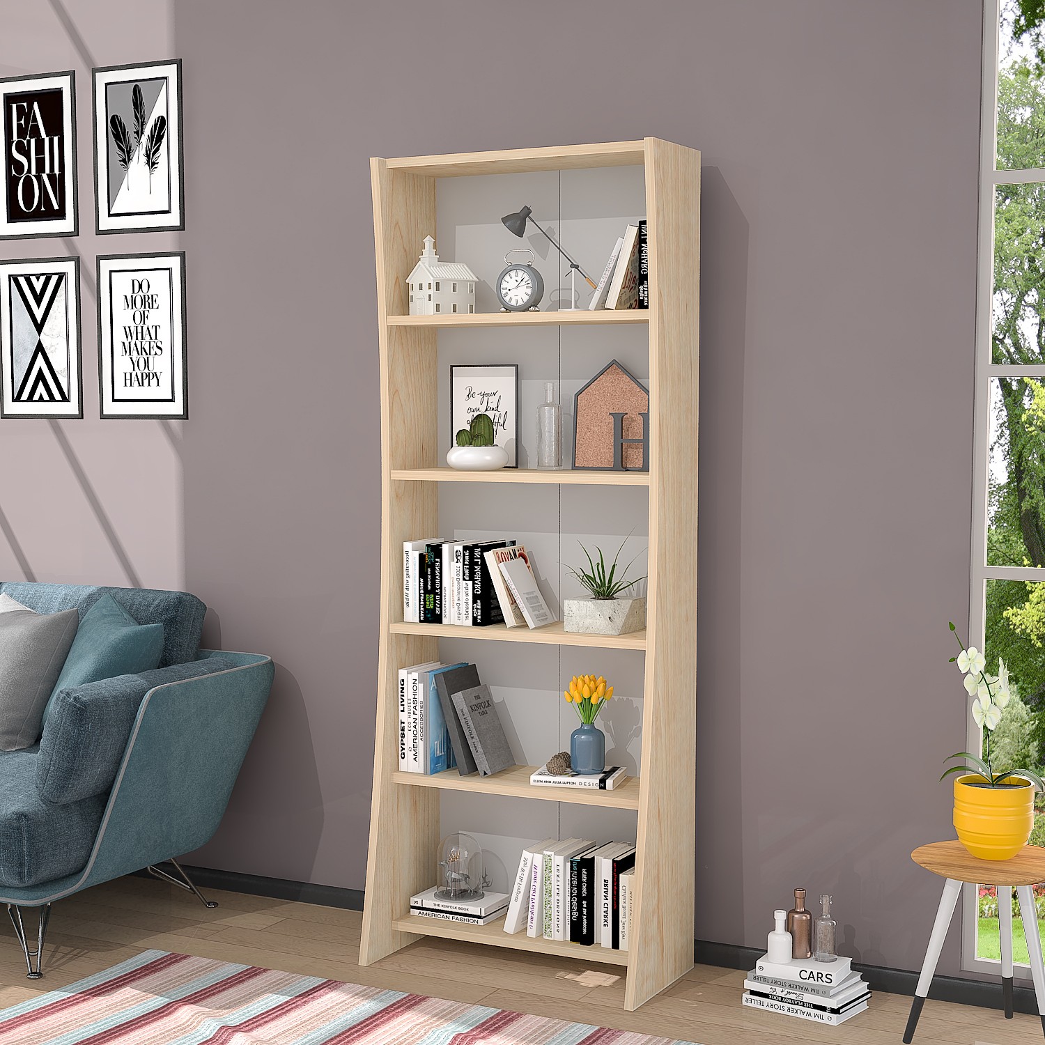 Ankara Mobilya Moons Akçaağaç 160 cm Kitaplık Fiyatı