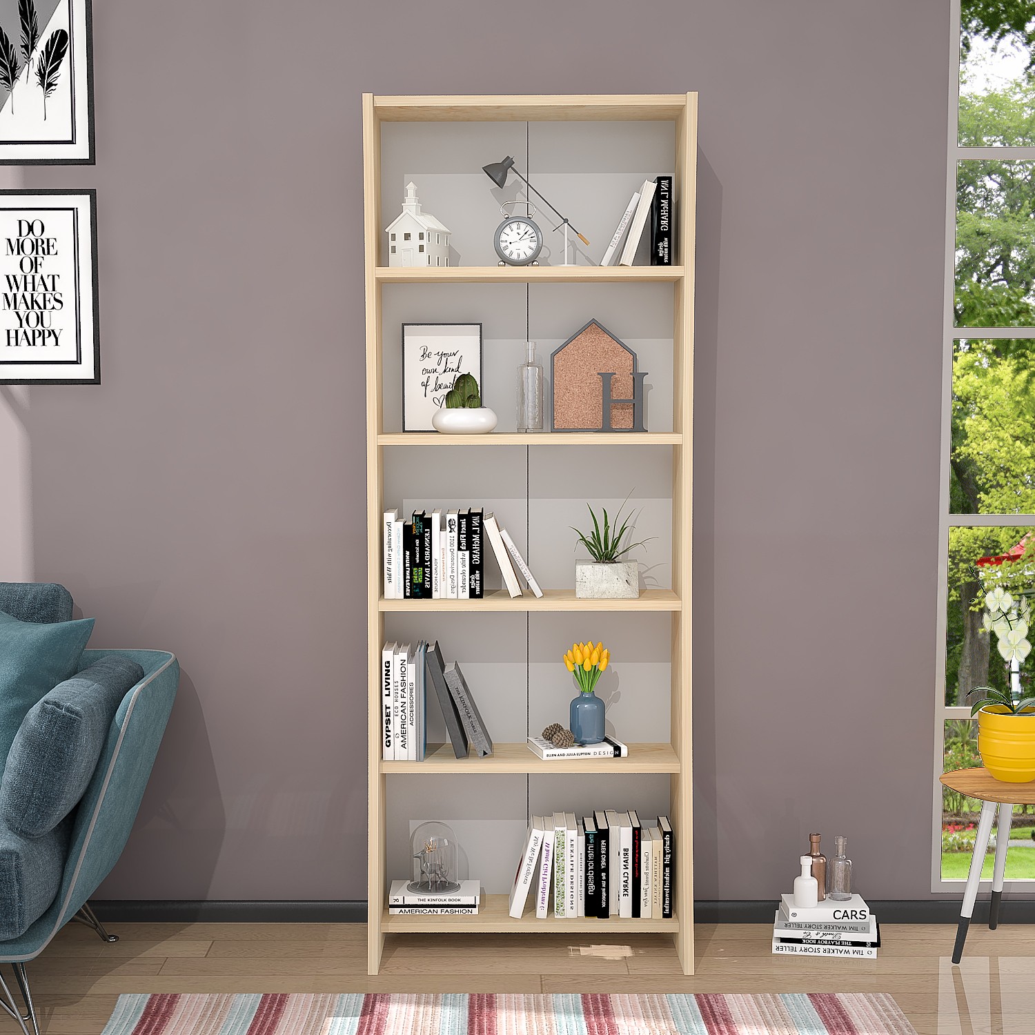 Ankara Mobilya Moons Akçaağaç 160 cm Kitaplık Fiyatı