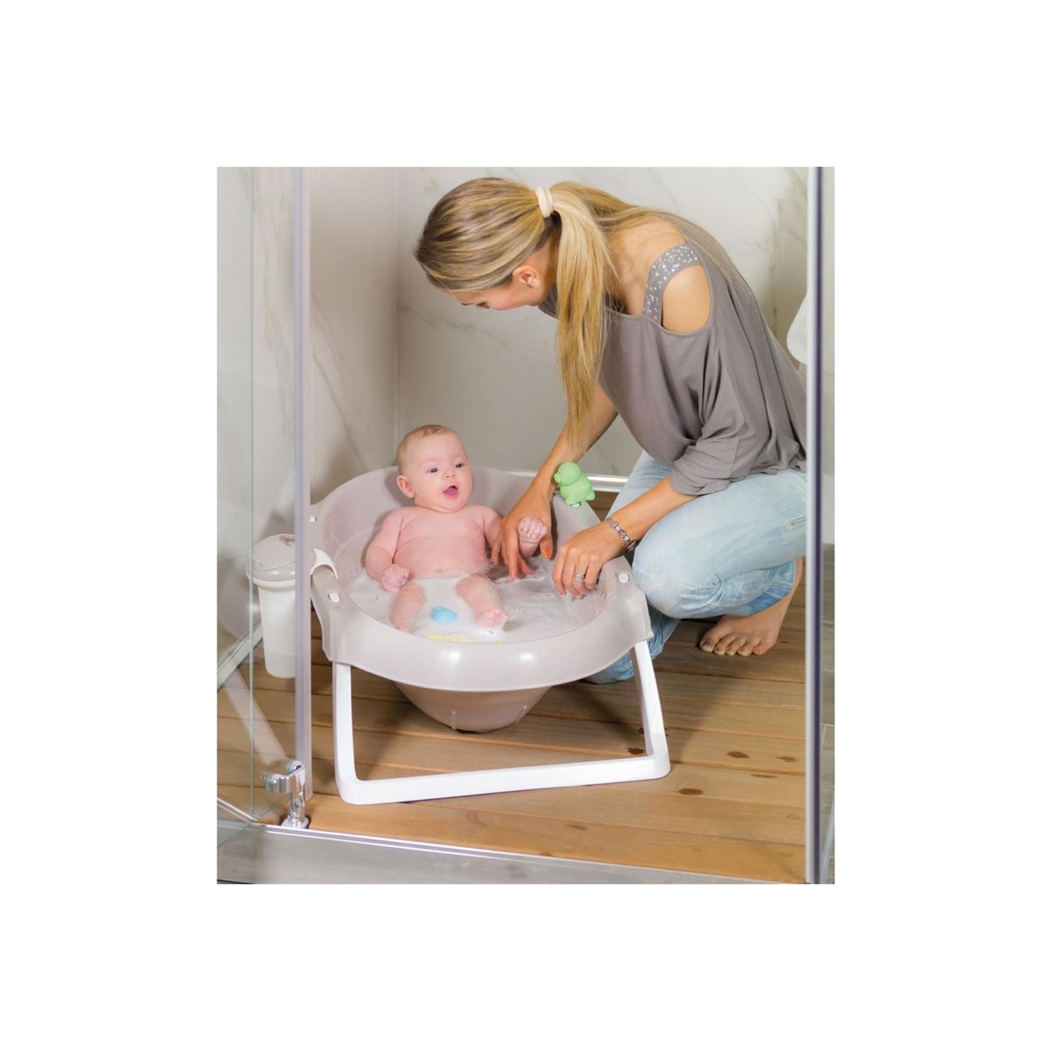 Okbaby Onda Slim Katlanır Bebek Küveti Pembe Fiyatı