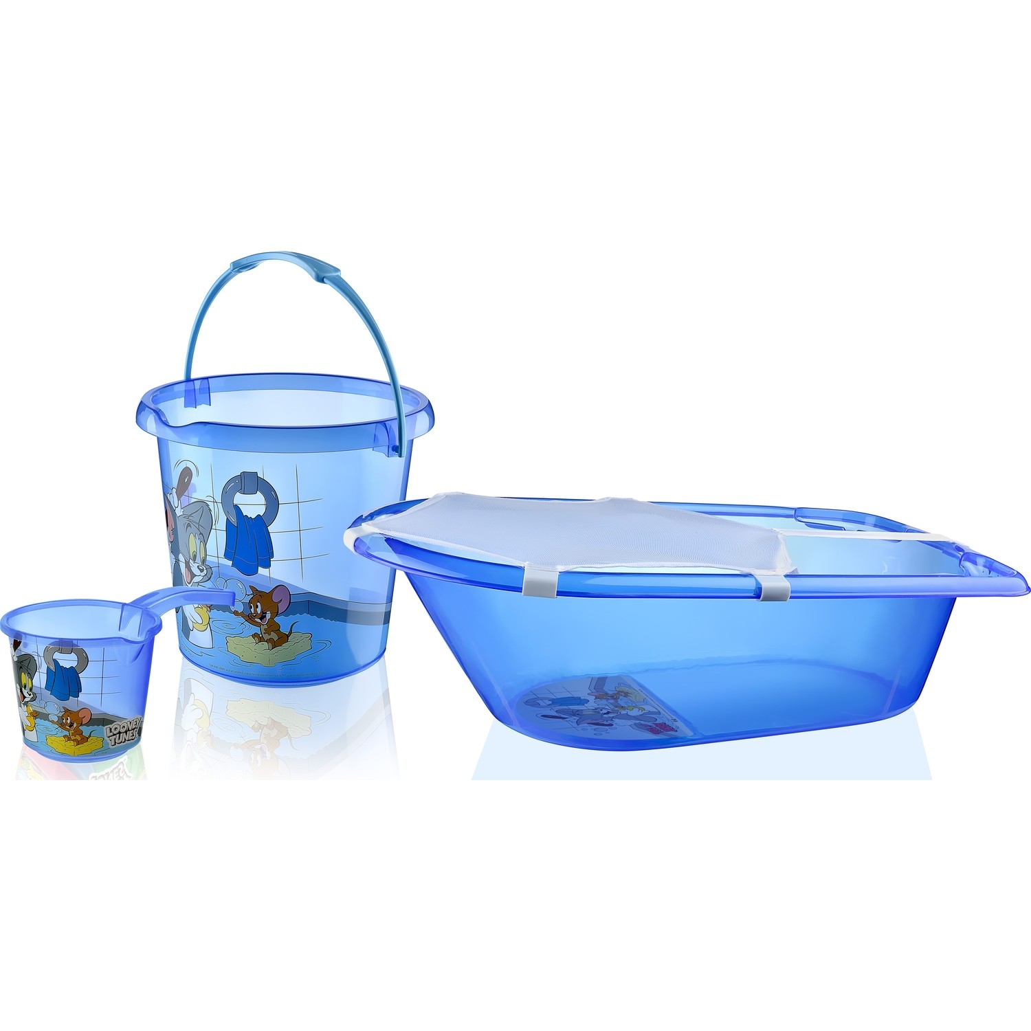 Tuffex Tom ve Jerry 4�lü Bebek Yıkama Küvet Seti Şeffaf