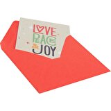 Love Peace Joy Sembollü Hediye Kartı - Sihirli Semboller