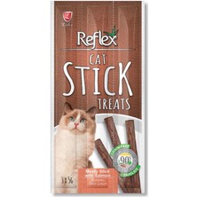 Reflex Cat Stick Somonlu Tahılsız Kedi Ödül Çubuğu (1 Adet - 5 gr 3'lü) - 10 Adet