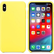 Logis Apple iPhone X/XS Tam Koruma Silikon Kılıf - Sarı