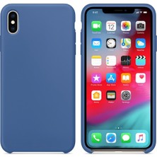 Logis Apple iPhone X/XS Tam Koruma Silikon Kılıf - Lacivert