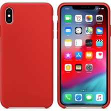 Logis Apple iPhone X/XS Tam Koruma Silikon Kılıf - Kırmızı