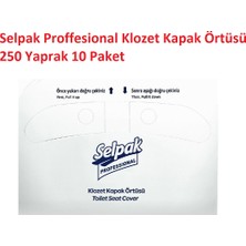 Selpak 250 Yaprak 10'lu Professional Klozet Kapak Örtüsü