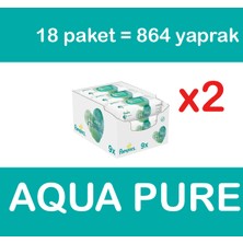 Prima Pampers Islak Havlu Aqua Pure 18'li 864 Yaprak