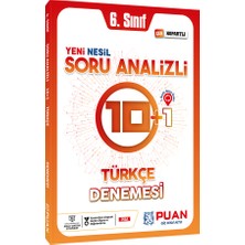 Puan Yayınları 6. Sınıf Türkçe Soru Analizli 10+1 Deneme