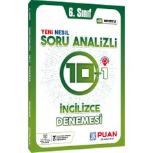 Puan Yayınları 6. Sınıf İngilizce Soru Analizli 10+1 Deneme