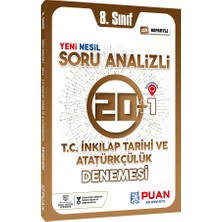 Puan Yayınları 8. Sınıf LGS T.C. İnkılap Tarihi ve Atatürkçülük Soru Analizli 20+1 Deneme