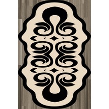 Resmiro Kaymaz Taban Yıkanabilir Biometrik Lazer Kesim Desen Dijital Baskılı Halı RSP1478