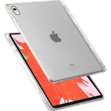 Coverzone Apple iPad Pro 12.9" Kılıf Kalem Yuvalı Silikon TPU Şeffaf