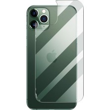 Microcase Apple iPhone 11 Pro Max Arka Kapak Tempered Glass Cam Koruma
