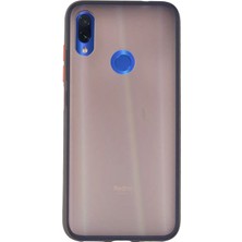 Case 4U Xiaomi Redmi Note 7 Kılıf Mat Yüzey Defence Silikon Fri Arka Kapak Siyah