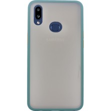 Case 4U Samsung Galaxy A10S Kılıf Mat Yüzey Defence Silikon Fri Arka Kapak Yeşil