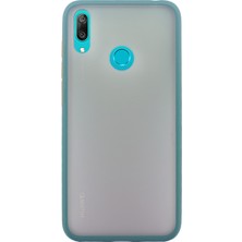 Case 4U Huawei Y7 2019 Kılıf Mat Yüzey Defence Silikon Fri Arka Kapak Yeşil