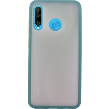 Case 4U Huawei P30 Lite Kılıf Mat Yüzey Defence Silikon Fri Arka Kapak Yeşil
