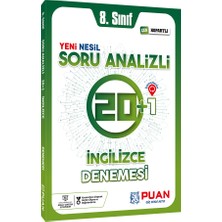 Puan Yayınları 8. Sınıf LGS İngilizce Soru Analizli 20+1 Deneme