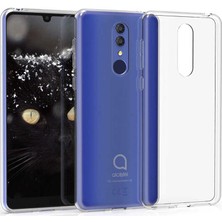 Tekno Grup Alcatel 3 2019 Kılıf Darbe Emici Süper Silikon Kılıf Şeffaf