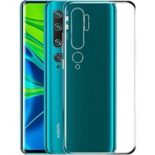 Tekno Grup Xiaomi Mi Note 10 Kılıf Darbe Emici Süper Silikon Kılıf Şeffaf + Nano Ekran Koruyucu