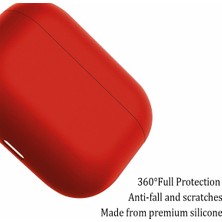 Case 4U Apple Airpods Pro Tam Kaplayan Silikon Kılıf - Kırmızı